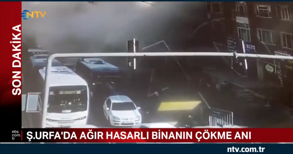 sanliurfa da 6 katli bina coktu enkazda arama calismalari basladi